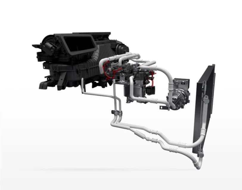 Visoko učinkovit sistem toplotne črpalke kot del serijske opreme