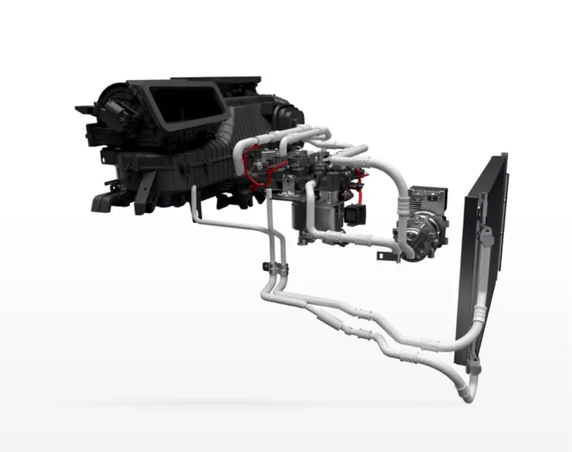 Visoko učinkovit sistem toplotne črpalke kot del serijske opreme