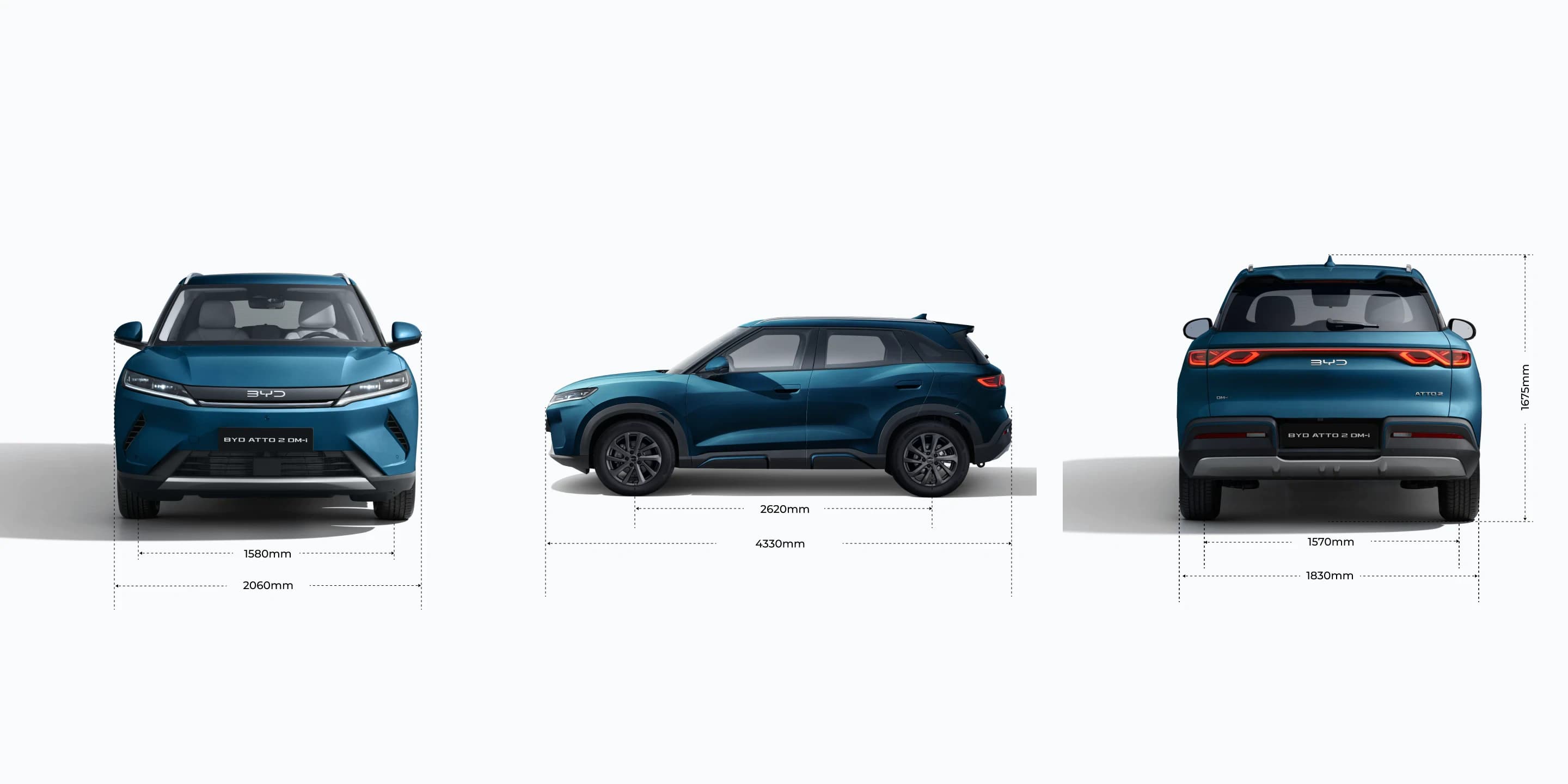 BYD ATTO 2 DM-i dimenzije
