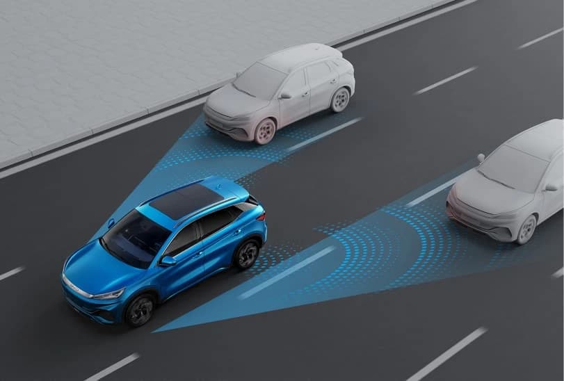 Opozorilnik pred vozili v mrtvem kotu (BSD)