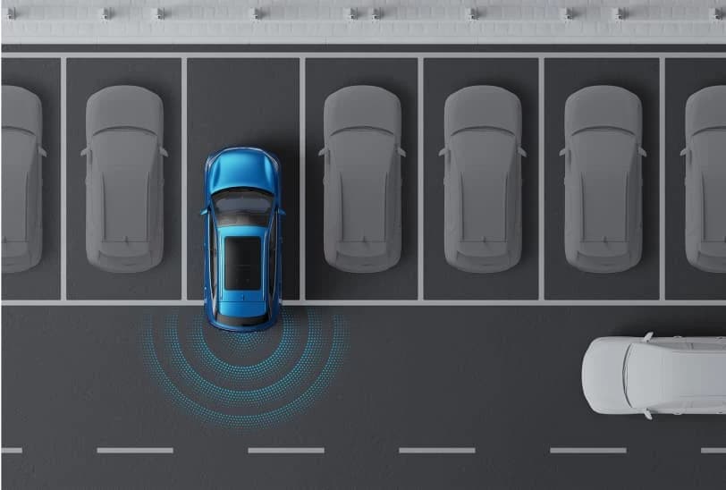 Opozorilnik prečnega prometa za vozilom (RCTA) in zaviranje v primeru prečnega prometa za vozilom (RCTB)